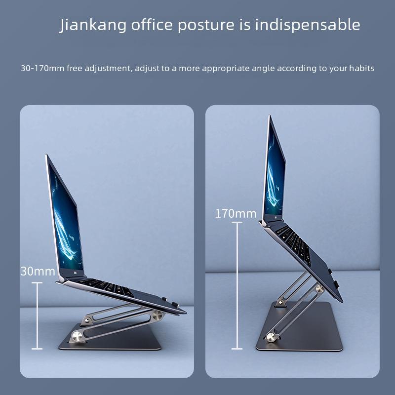 Faltbarer Laptopständer aus Metall mit verbesserter Wärmeableitung