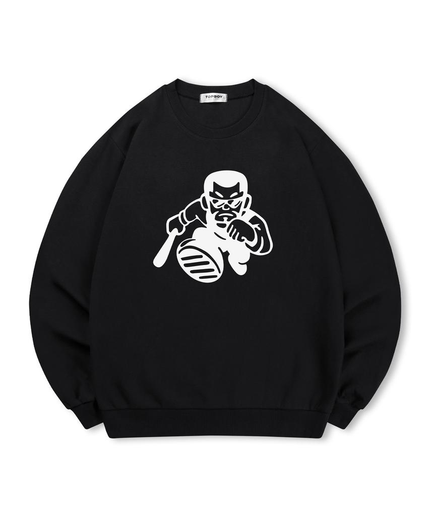 TOPBOY [Non-Fleece Or Fleece] Gorilla Print Sweatshirt (C Type)