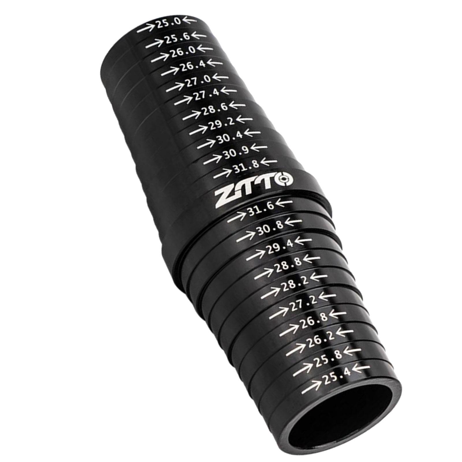 Bike Seatpost Measurement Device for 25mm to 38mm Sizing - Easy-to-Use Tool чёрный