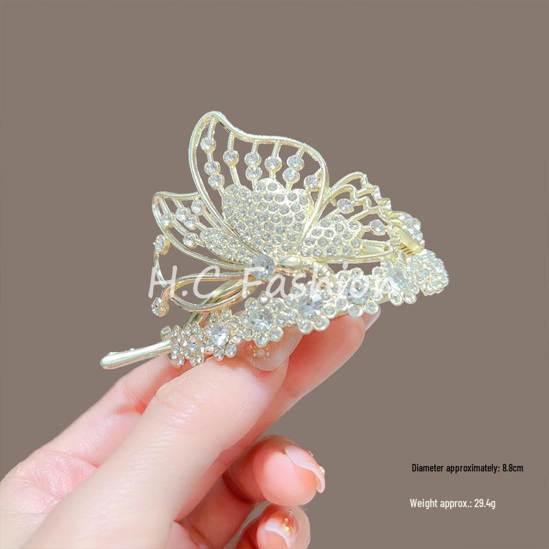 Antiker Stil Blume Quaste Haarnadel: Eleganter Twist-Clip & Dutt-Hochsteckfrisur für Frauen