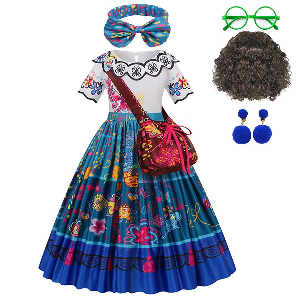 Meiteņu Encanto kostīms, šarms, princeses kleitas