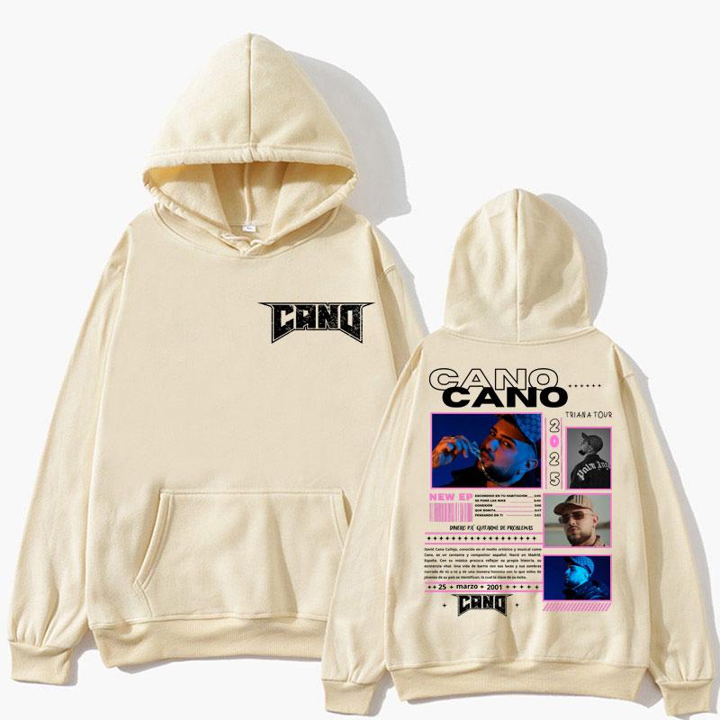 Rapper Cano Triana Tour Graphic Hoodie Men Women Fashion Hip Hop Oversized Popular Sweatshirt Loose Casual Fleece Long Sleeve