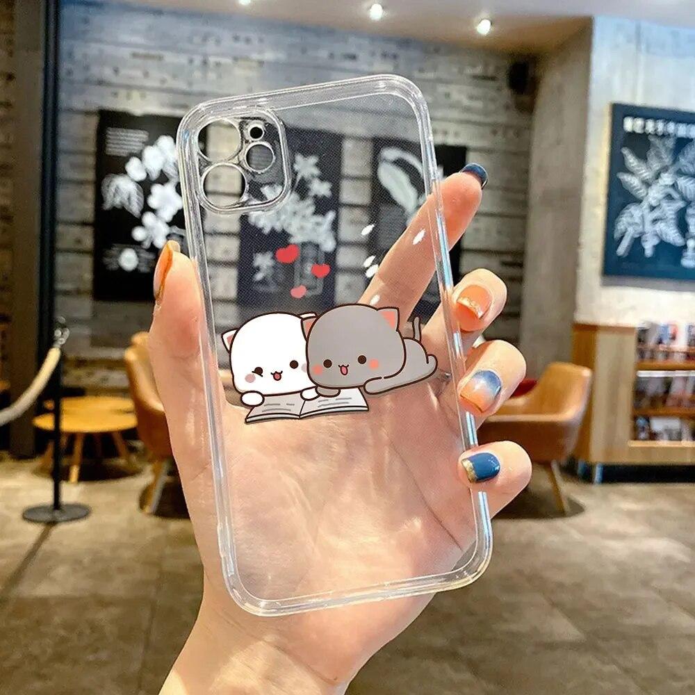 Lovely Animation Phone For Iphone 13 Max Mini X XR 8 7 12 XS 11 6s Pro 14 Plus 6 Soft Silicon Silicone Case Cover