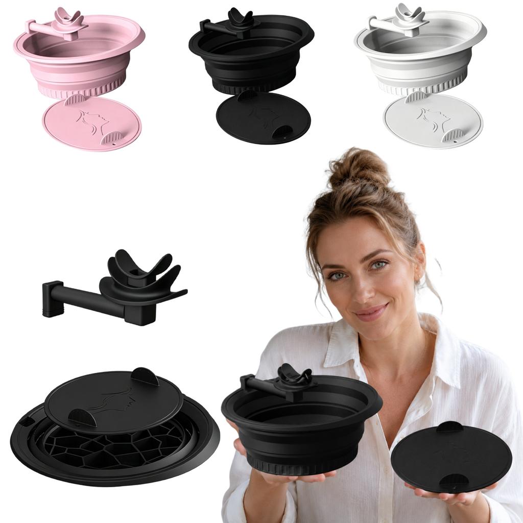 Bassin de Refroidissement Facial Pliable Bol Apaisant pour le Visage en Silicone Pliable avec Couvercle et Support pour Glaçons pour la Cryothérapie et les Soins de la Peau