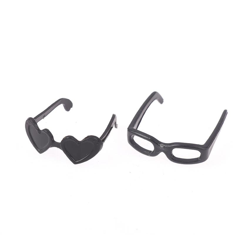 20 szt. Mini Plastikowe Okulary Okrągłe Oprawki Okulary Dla Lalek High Dzieci Zabawka Mini Okulary Losowe Akcesoria Dla Lalek
