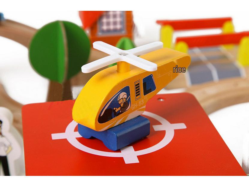 69-Piece Wooden Train Track Set: Children's Educational Parent-Child Toy