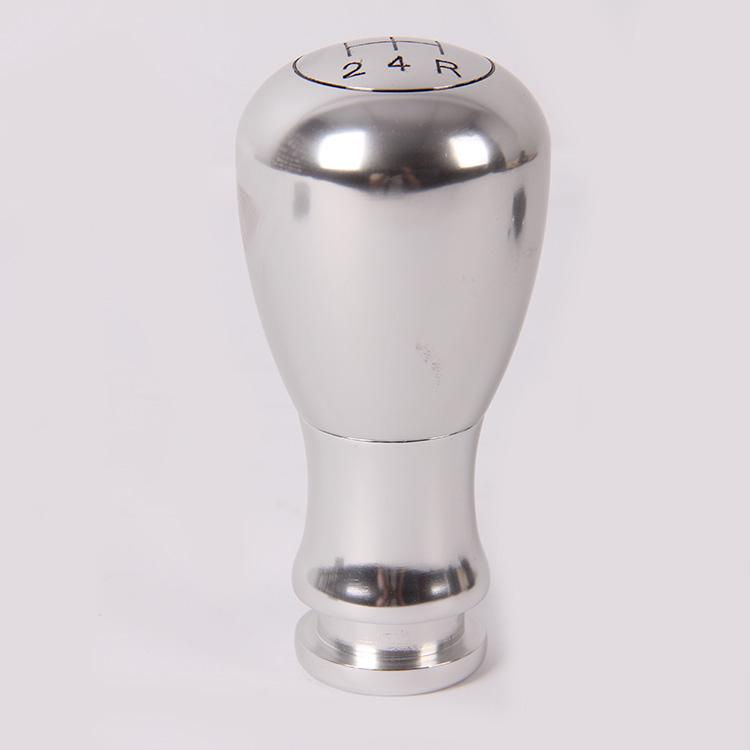 Silver D DOLITY Manual Gear Shifter Shift Knob Silver w/Button for Automatic Transmission Silver D DOLITY Manual Gear Shifter Shift Knob Silver w/Button for Automatic Transmission