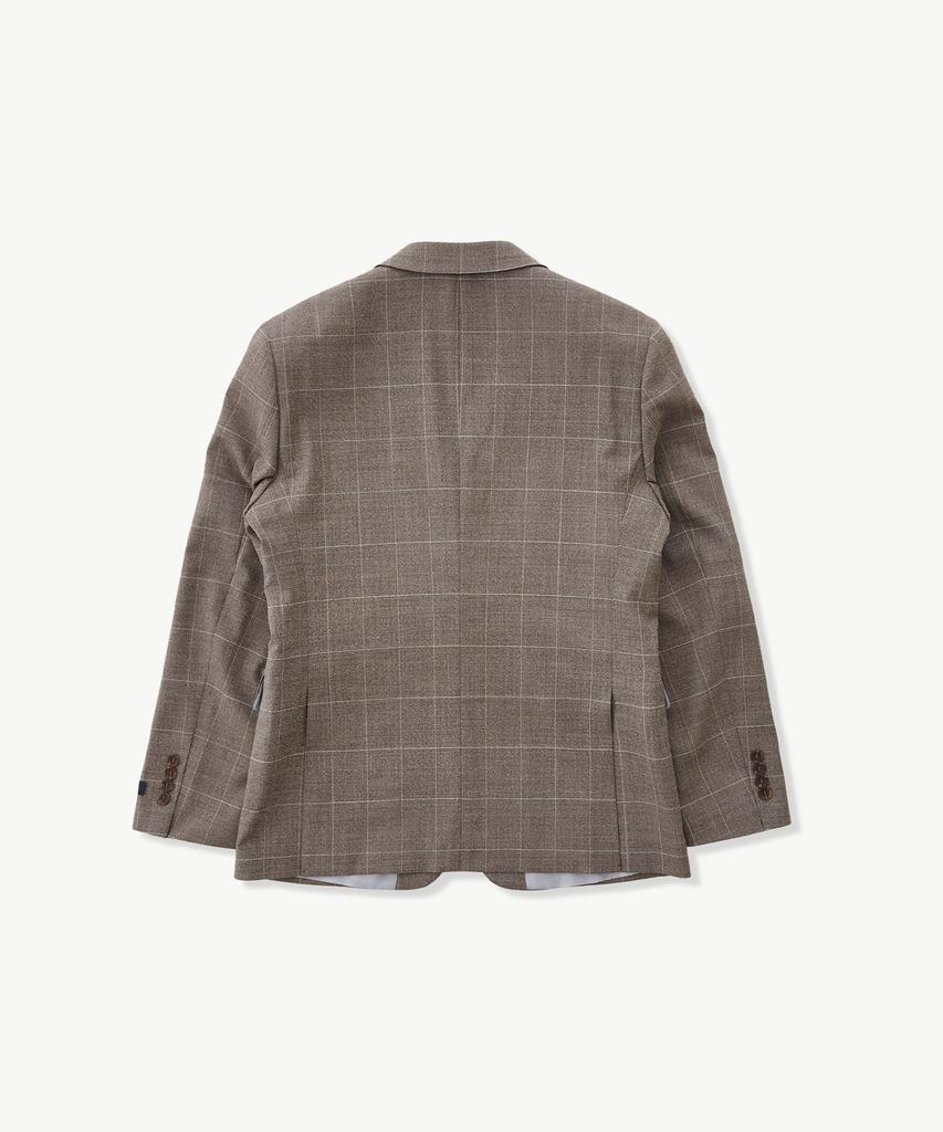 Stco [Summer] Extra Fine Wool 30 Summer Formal Jacket_Beige Check (Classic Fit)_Ssjub55Ccd