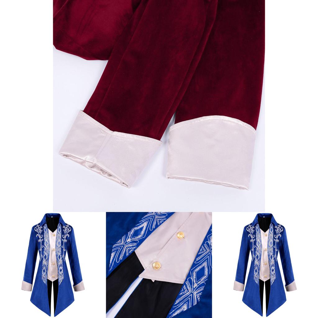Refined Gentleman's Victorian Frock Coat In Black Red Blue For All Seasons