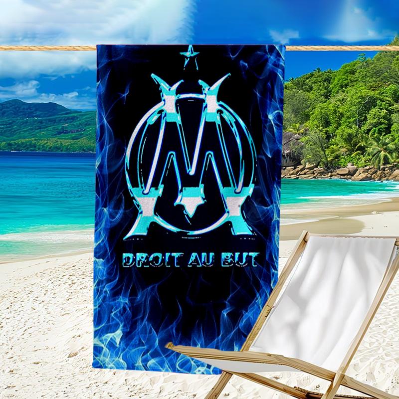 Flame Logo Design Printed Beach Towel, Super Soft Microfiber, Perfect Gift Birthday, for Pool, Beach, Travel, for family and friends