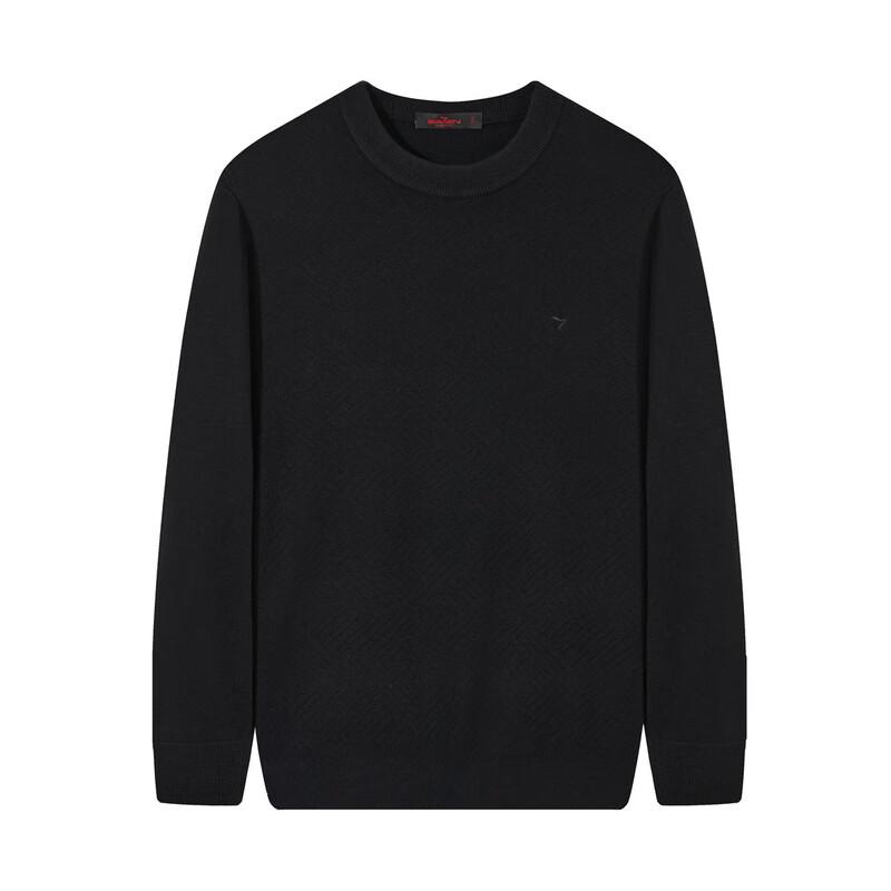 SEPTWOLVES Men's Anti-Static Machine-Washable Crew Neck Knit Sweater