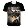 Powerwolf Rockband 3D-Druck Sommer-T-Shirts Herren Damen Lässige Mode Übergroßes Kurzarm-T-Shirt Männliche T-Shirts Oberteile Herren Kleidung