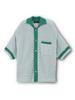 Hyii Unisex Crochet Short Sleeve Knit Cardigan [Green]