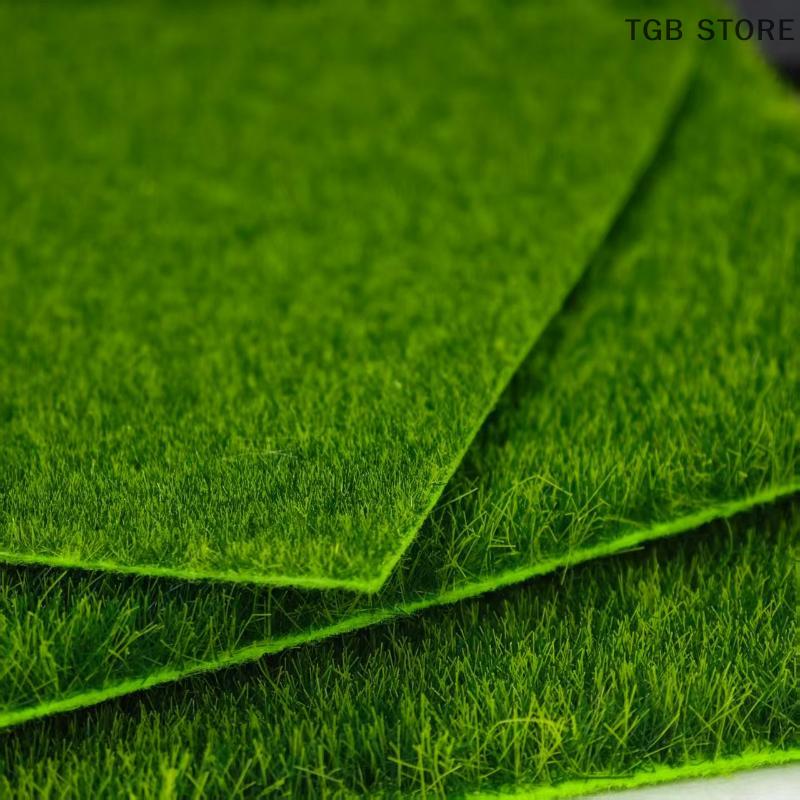 1/2PCS 15/30cm 3mm 5mm 8mm Thick Artificial Square Grass Mat Lawn Carpet DIY Project Model Scene Railway Layout Accessories