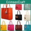 Chic And Stylish Candy Color Pu Leather Tote For Women With Floral Design