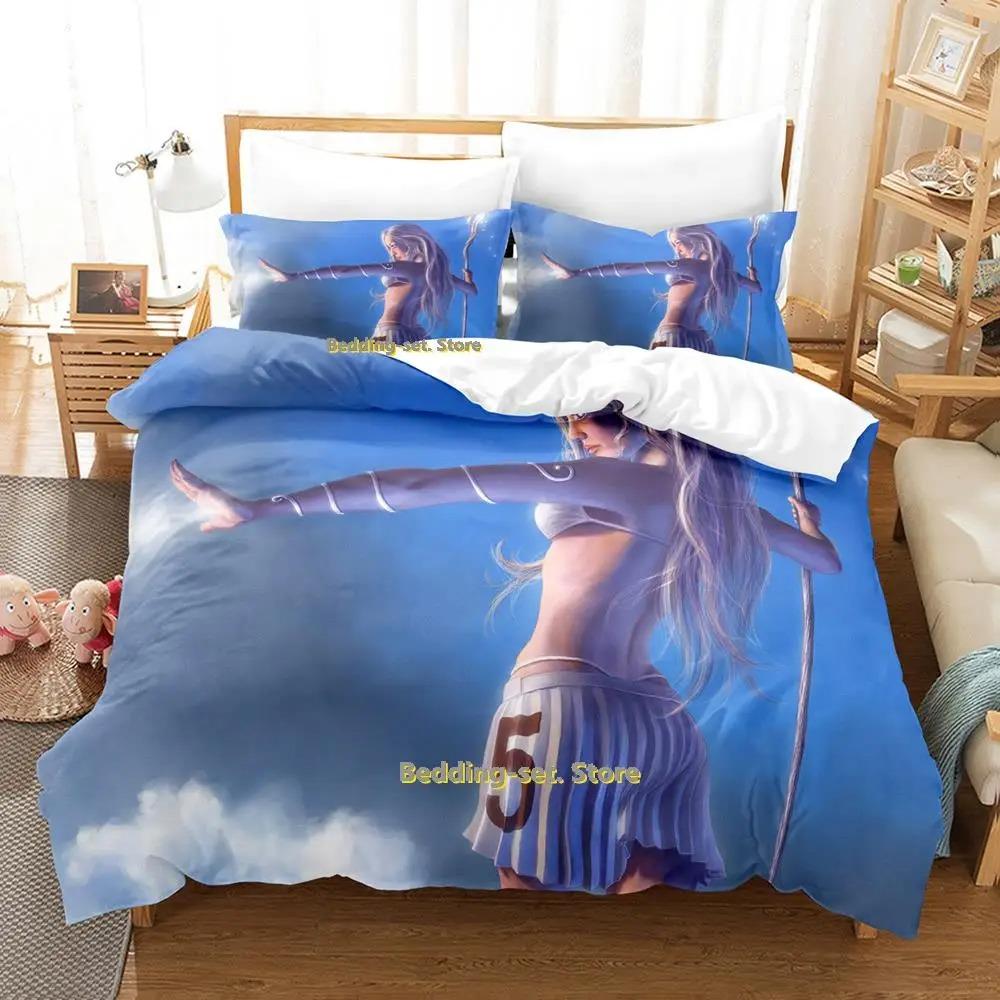 

New Game Wizard Bedding Set 3D Kawaii Cartoon Anime Duvet Cover for Adult Kid Bedroom Three Piece Set 70x133cm 2pcs
