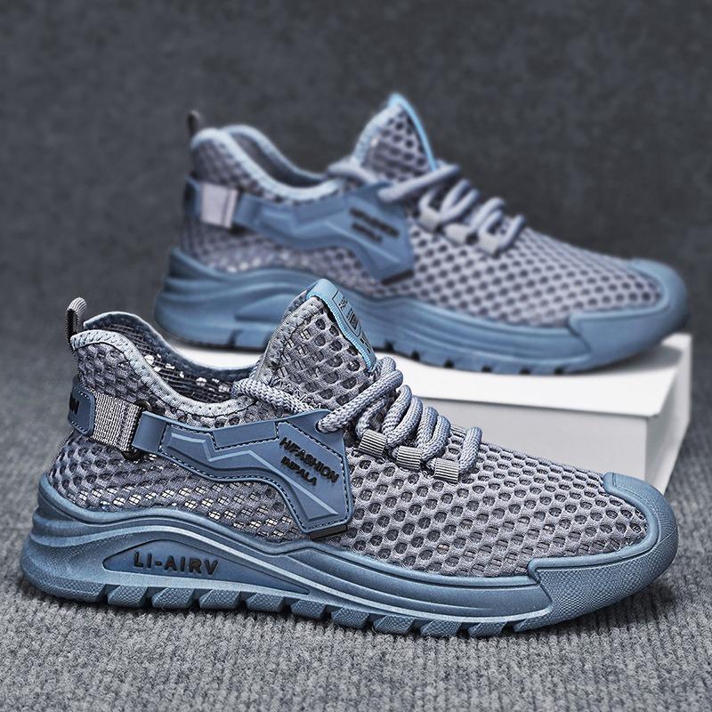 Men's shoes are breathable in summer 2 new hollowed-out large mesh thin casual mesh sports mesh shoes summer air-conditioned shoes