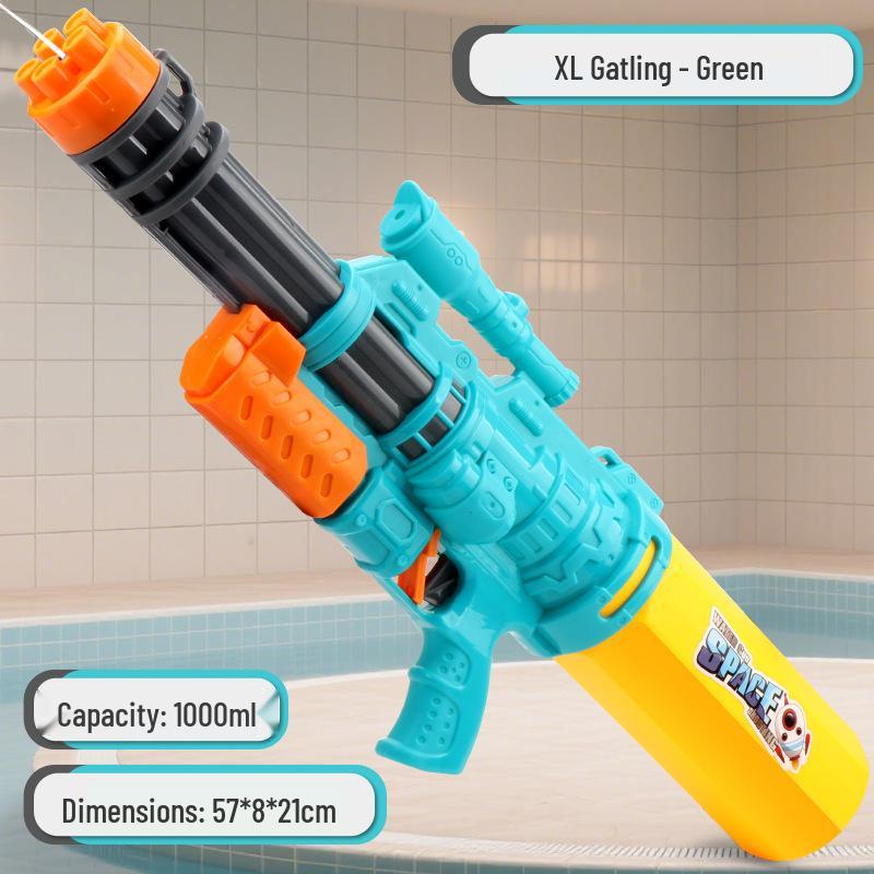 Kids’ XL High-Pressure Gatling Water Gun for Beach Battles