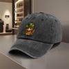 Kitten with Clover Hat Baseball Cap St Patricks Day Adjustable Polyester Casual Hat Unisex