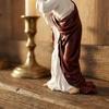 Resin Cross Sculpture Resin Table Ornament  Entryway Counter Small Figurine