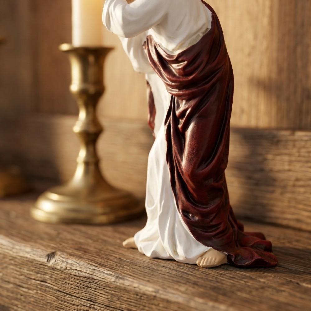 Resin Cross Sculpture Resin Table Ornament Entryway Counter Small Figurine