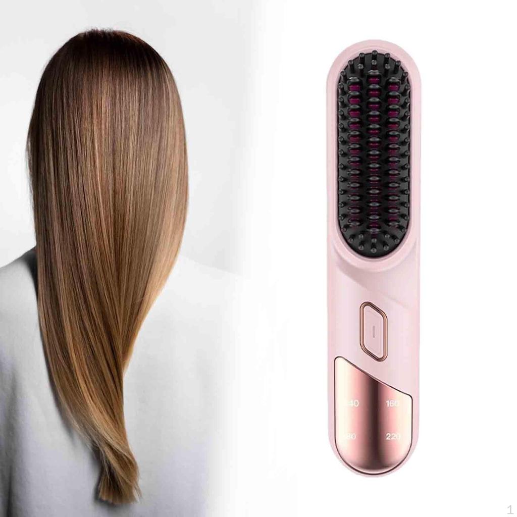 Prostownica do włosów szczotka akumulatorowa antyoparzeniowa podróżna