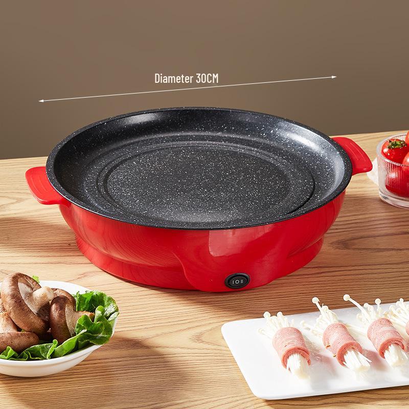 Multifunctional Portable Electric Grill: Household BBQ Pan & Oven