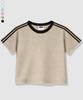 Beijiglabel Wesley Semi-Crop Track Short-Sleeved T-Shirt 6 Color [Blse_6001]