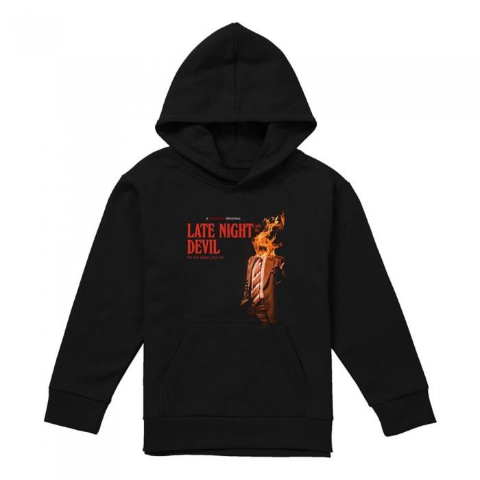 Late Night With the Devil Childrens/Kids Fire Hoodie