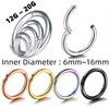 1 Stück Scharnier Segment Nasenringringe Damen Chirurgischer Stahl Nasenringe Septum Clicker Ring Ohr Daith Hoop Ohrring Piercing Schmuck