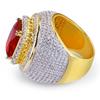 Engagement Rings for Women Wedding Ring K Gold Color Femme Men Gift Big AAA CZ Stone Ring big size