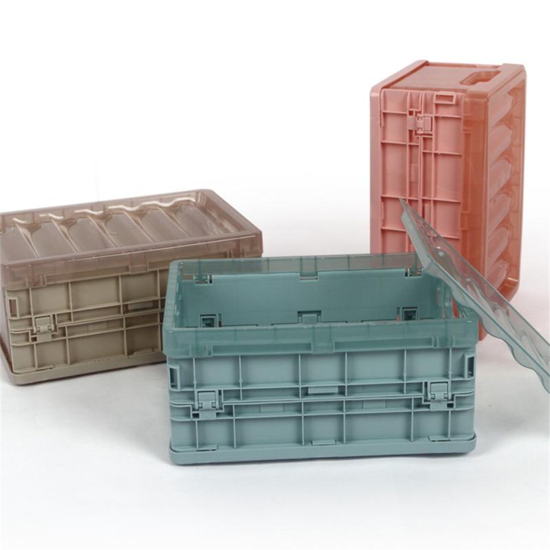 

Складной ящик для хранения с крышкой, 6,5 л, большой емкости с пряжкой, дизайн-контейнер-органайзер, товары для домашнего хранения (30 х 22 х 14,5 см)