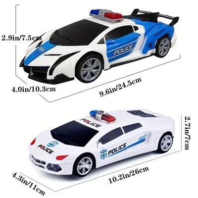 Hračka policejní auto pro chlapce Otočná hračka s hudbou, světly a sirénou Hrací vozidlo hlídacího policisty s otevíracími dveřmi Vánoční dárek pro dítě