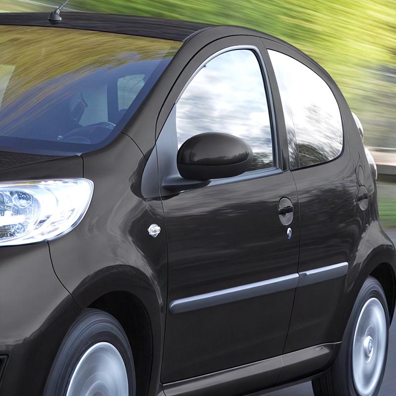 Side Mirror Cover Caps For Toyota Aygo 107CC Citroen C1 2006 2007 2008 2009 2010 2011-2014 Glossy Black Rear View Mirror Cap