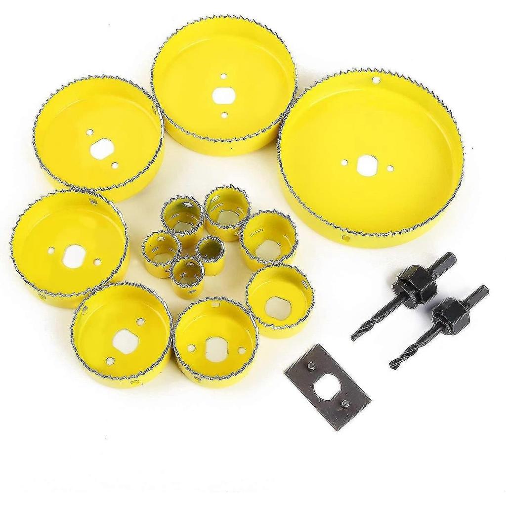 Hole Saw Box, Hole Saws Trepan 19~127mm Complete Kit In Box With Mandrels And Devices