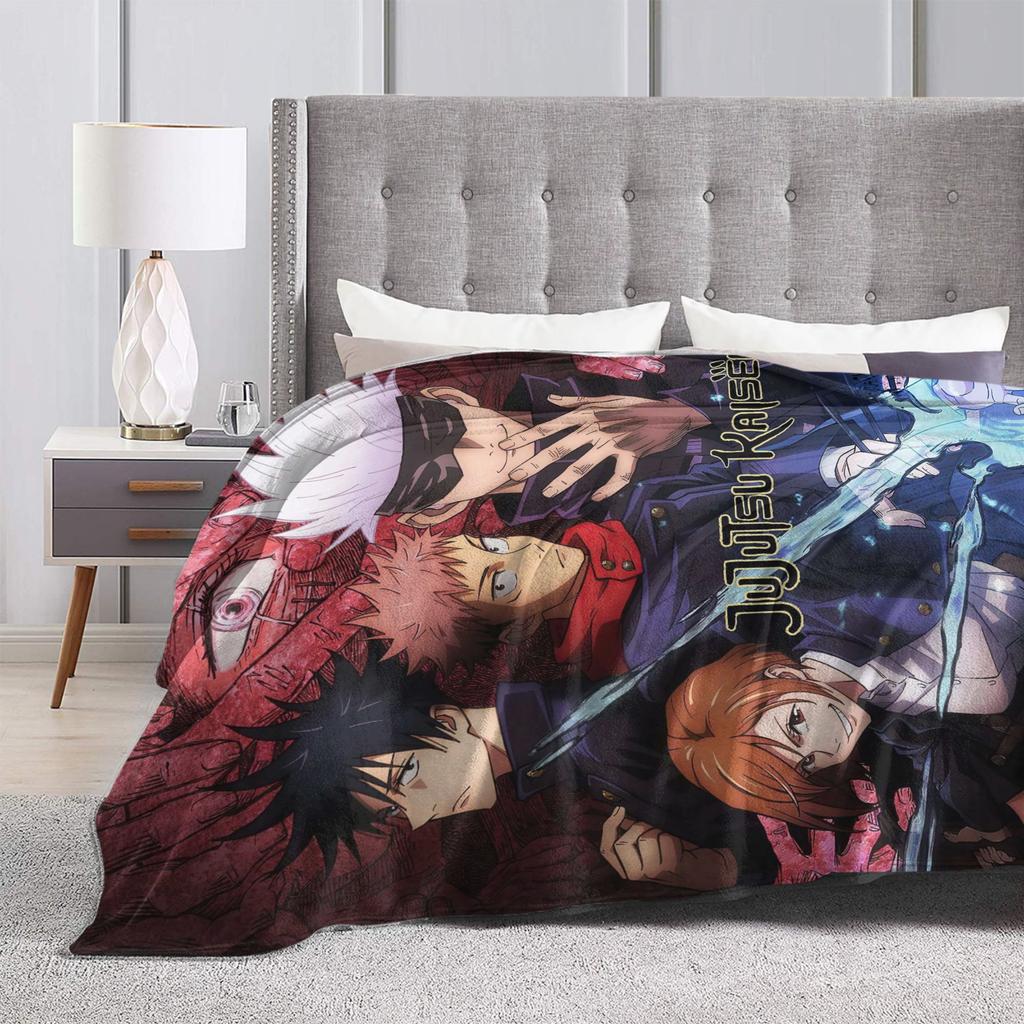 Jujutsu Kaisen Plush Blanket Kids  Flannel Bedding Throws For Couch Chair Soft Warm Customized Quality Bedspread Birthday Gift