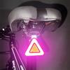 1Pcs Safety Warning Reflective Triangle Sign with Spring Hook Hanging Tag  Night Cycling Riding