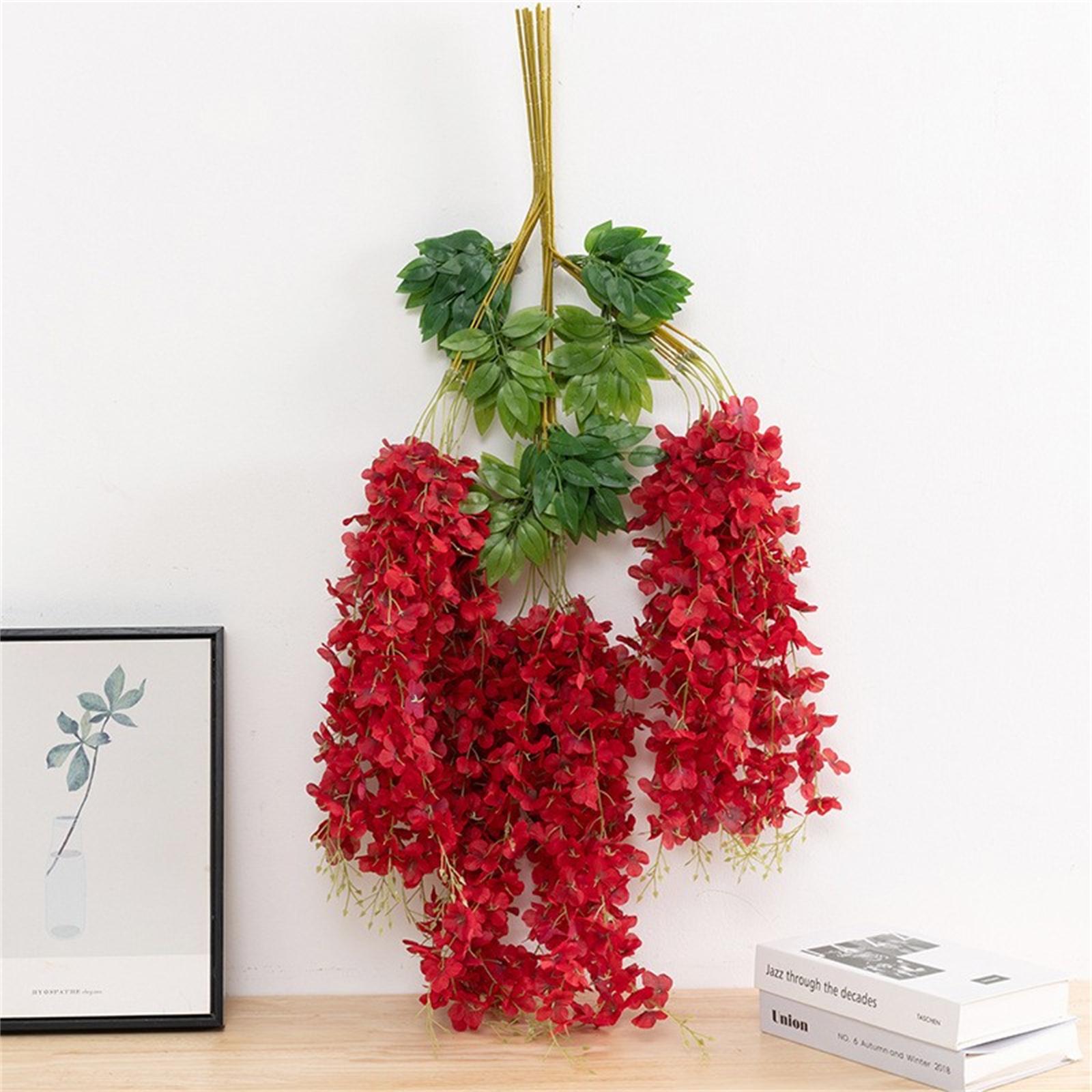 

12 шт. длина 110 см искусственные потолочные цветы тофу пудинг, свадебные украшения, имитация глицинии, украшение коридора