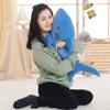 60~100cm Cute Blue Gray Shark Doll Plush Toy Stuffed Soft Sea Animal Fish Pillow Appease Toys for Kids Girl Birthday Gifts Decor