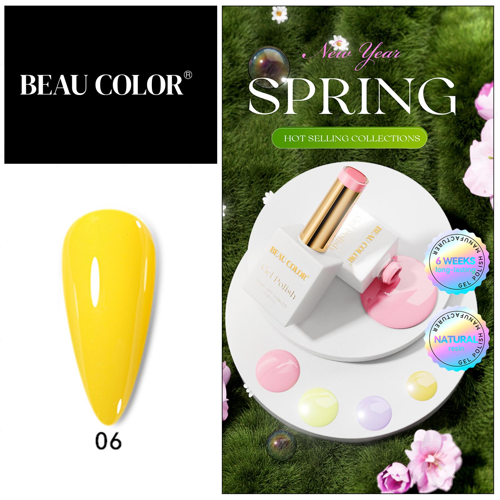 

BEAU COLOR 15 мл Весенняя тема 24 цвета гель-лак для ногтей набор стойкий замачиваемый гель для дизайна ногтей полуперманентный УФ/LED гель-лак