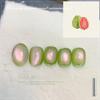 1PC New Guava Cat's Eye Nail Polish Glue Shines Fresh and White Green Glass Beads Cat's Eye Nail Art