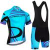 New Fluor Green Cycling Jersey Bike Jersey Shorts Set Men Women Quick Dry Ropa Ciclismo Pro Bicycle T-Shirt Clothing
