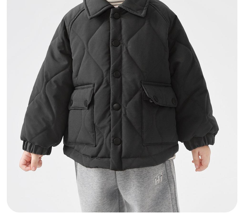 European Boys' Quilted Cotton Jacket – Winter 2025 Children & Toddler Wear