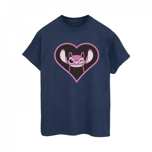 Lilo & Stitch Womens/Ladies Angel Heart Cotton Boyfriend T-Shirt