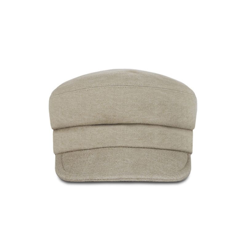 VARZAR VA Studded Balloon Bellboy Cap Beige