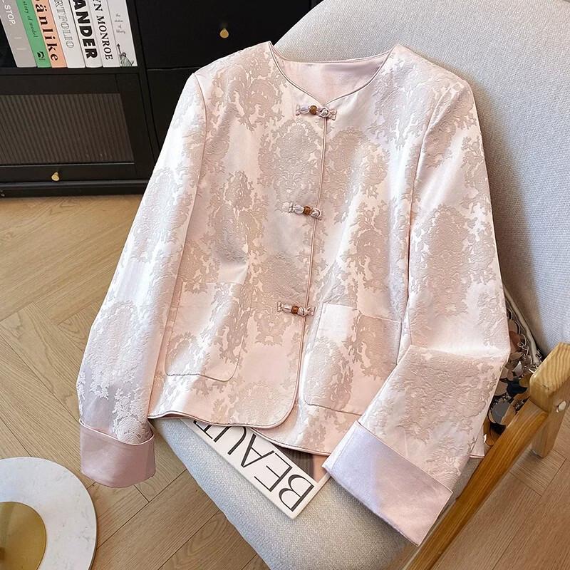 La Chapelle Women's New Chinese Style Jacquard Short Jacket