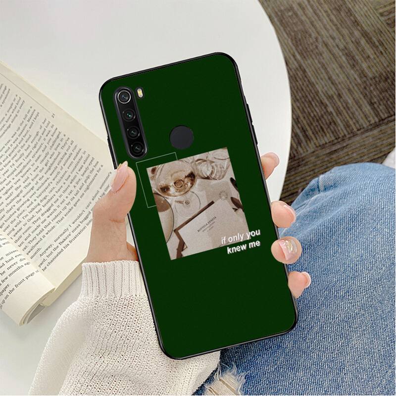 green aesthetic Phone Case CaseFor Redmi note 8Pro 8T 6Pro 6A 9 Silicone Fundas for Redmi 8 7 7A note 5 5A note 7 Capa