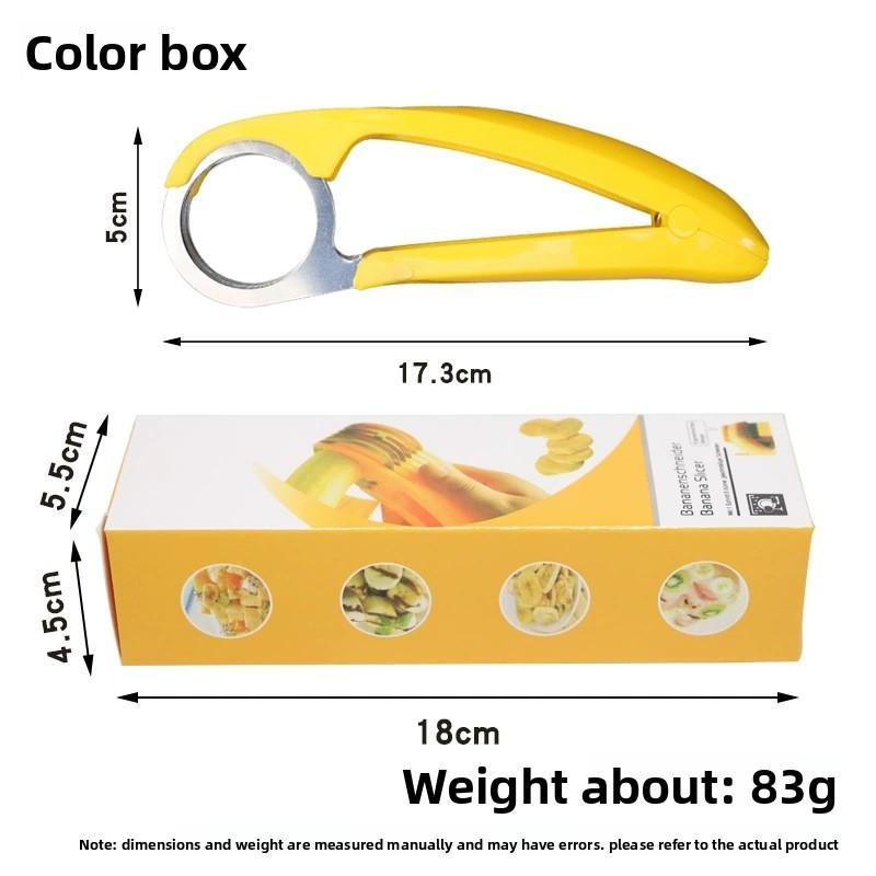 

Kitchen Tool for Fruits Eco-friendly Banana Slicer Cutter:Premium Plastic&Vegetables-Ideal for Slicing, Cutting Cucumbers & More