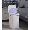 14L Automatic Waste Container Light Feature Twist Protect Three Detection Picks For Telecommute And Bathroom Use