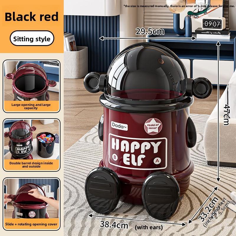 

Мусорное ведро «Астронавт» Бытовое для гостиной Легкая роскошь Высококлассное Большой вместимости С крышкой Корзина для бумаги